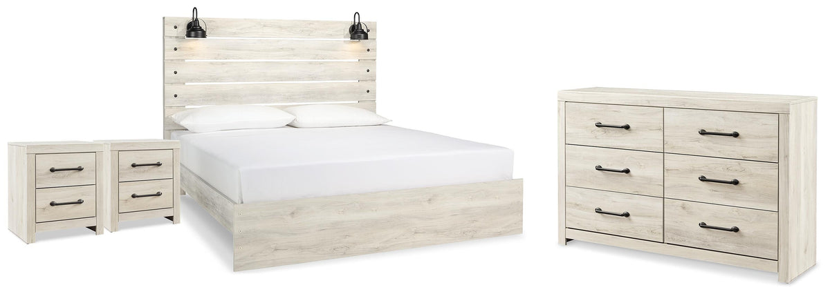 Cambeck King Panel Bed, Dresser and 2 Nightstands