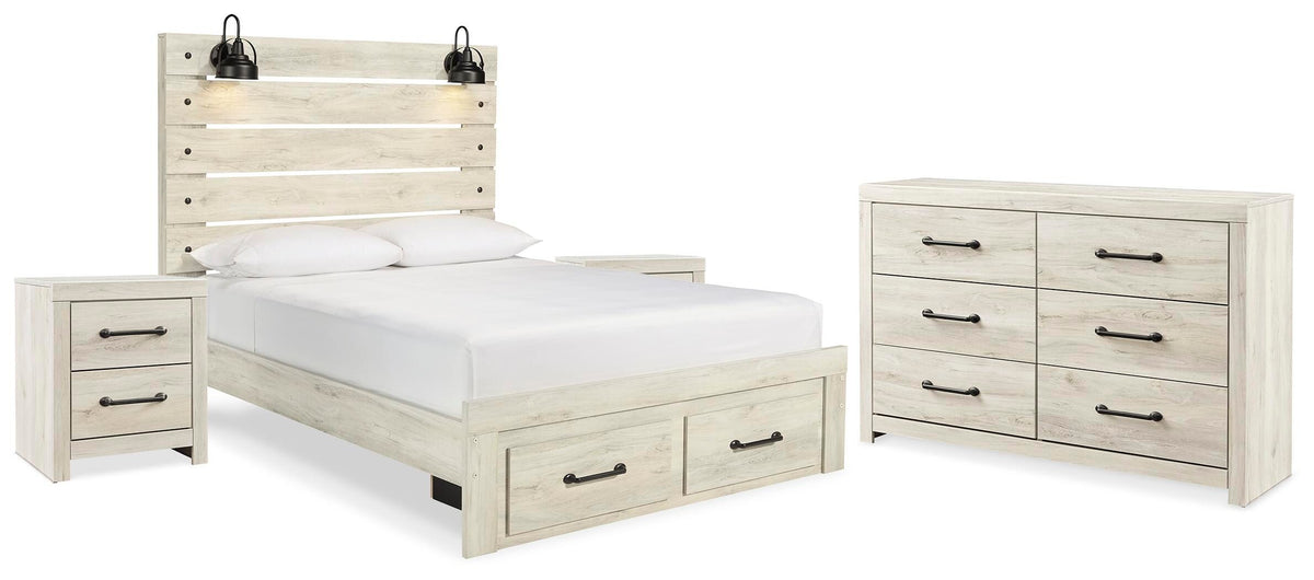 Cambeck Queen Panel Storage Bed, Dresser and 2 Nightstands