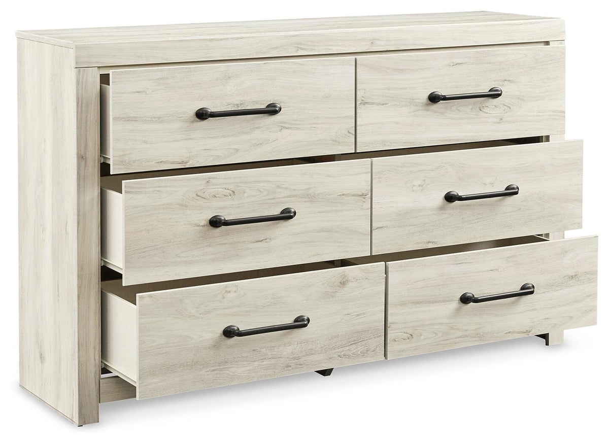 Cambeck King Panel Storage Bed. Dresser and Nightstand