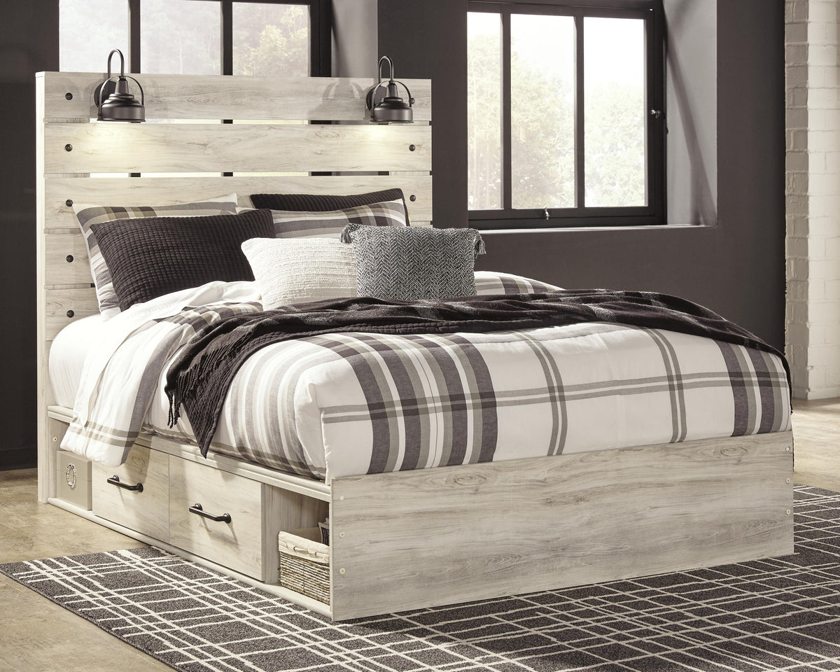 Cambeck Queen Panel Bed with Storage, Dresser and 2 Nightstands