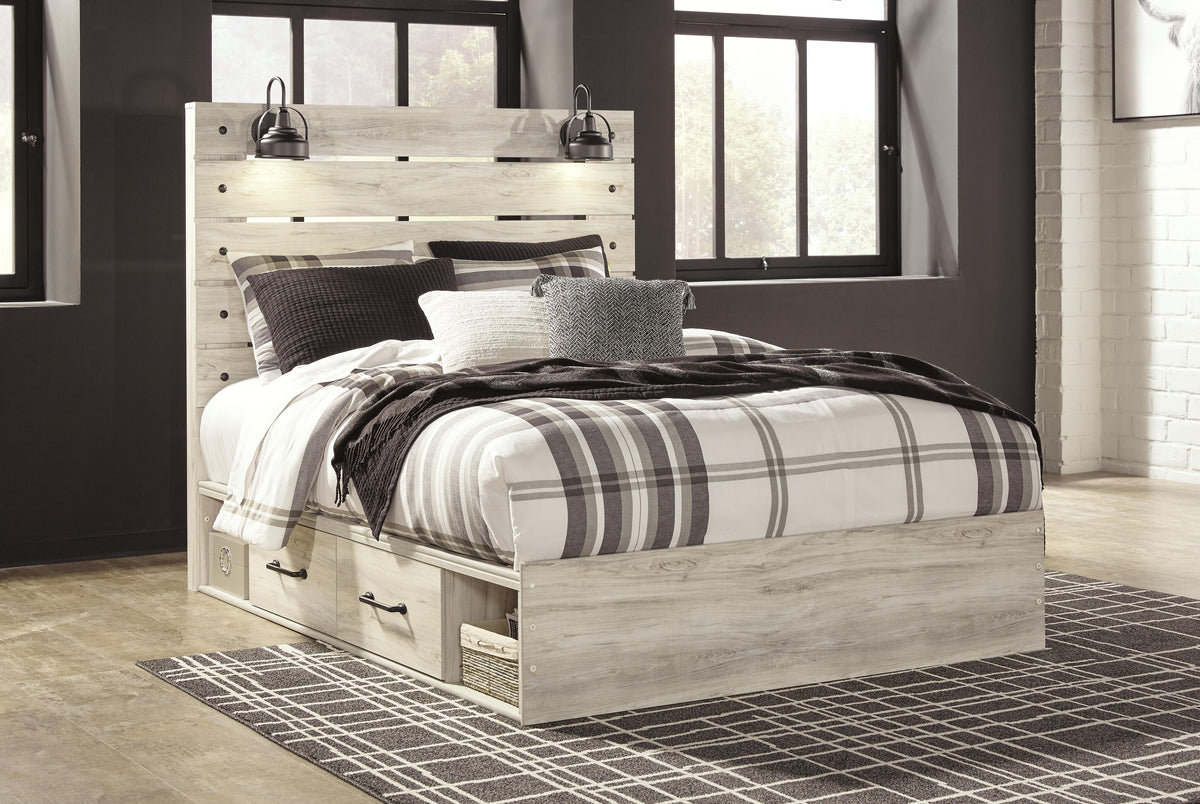 Cambeck Queen Panel Bed with Storage and Dresser