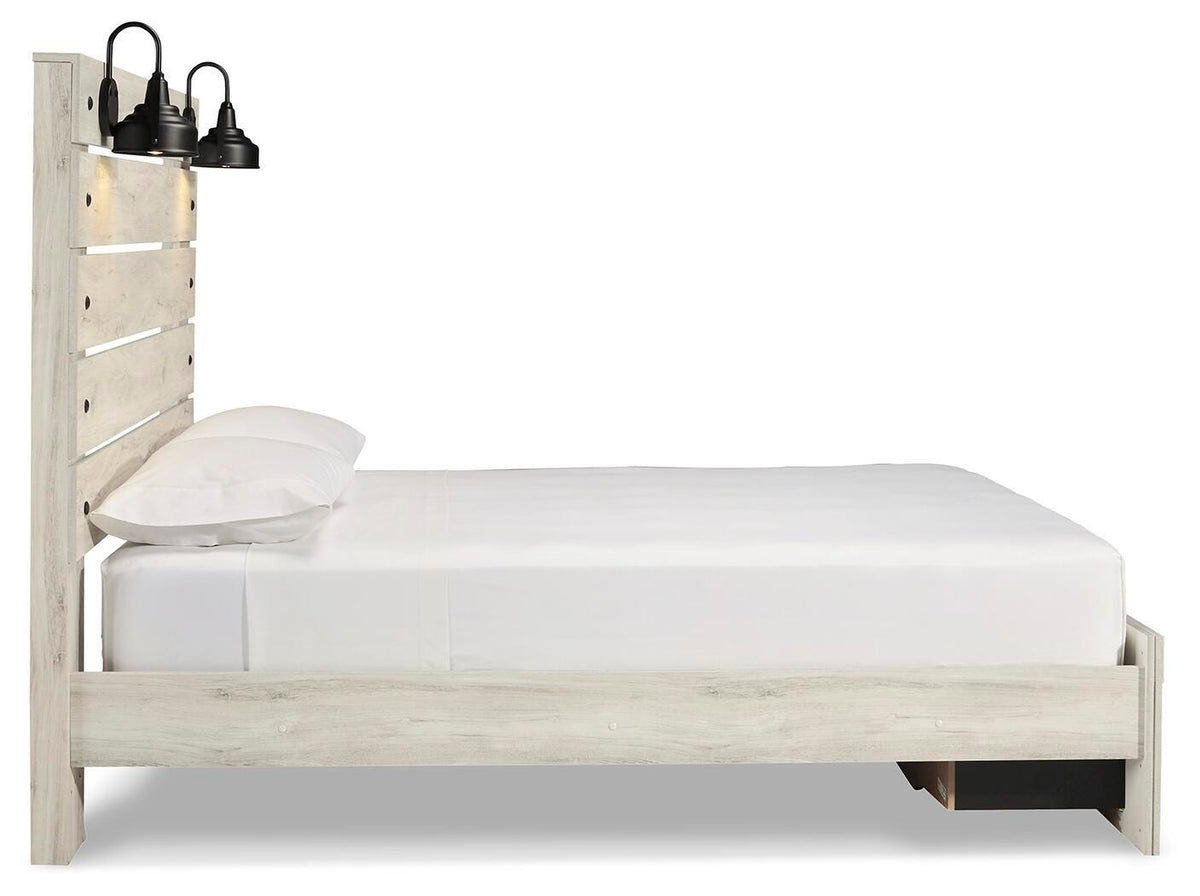 Cambeck Queen Panel Storage Bed, Dresser, Mirror and Nightstand
