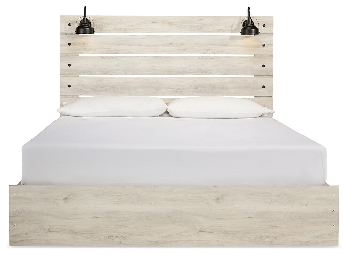 Cambeck King Panel Bed with Storage, Dresser, Mirror, Chest and 2 Nightstands