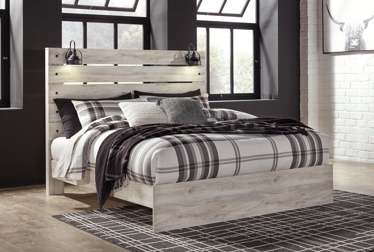 Cambeck King Panel Bed, Dresser, Mirror and 2 Nightstands