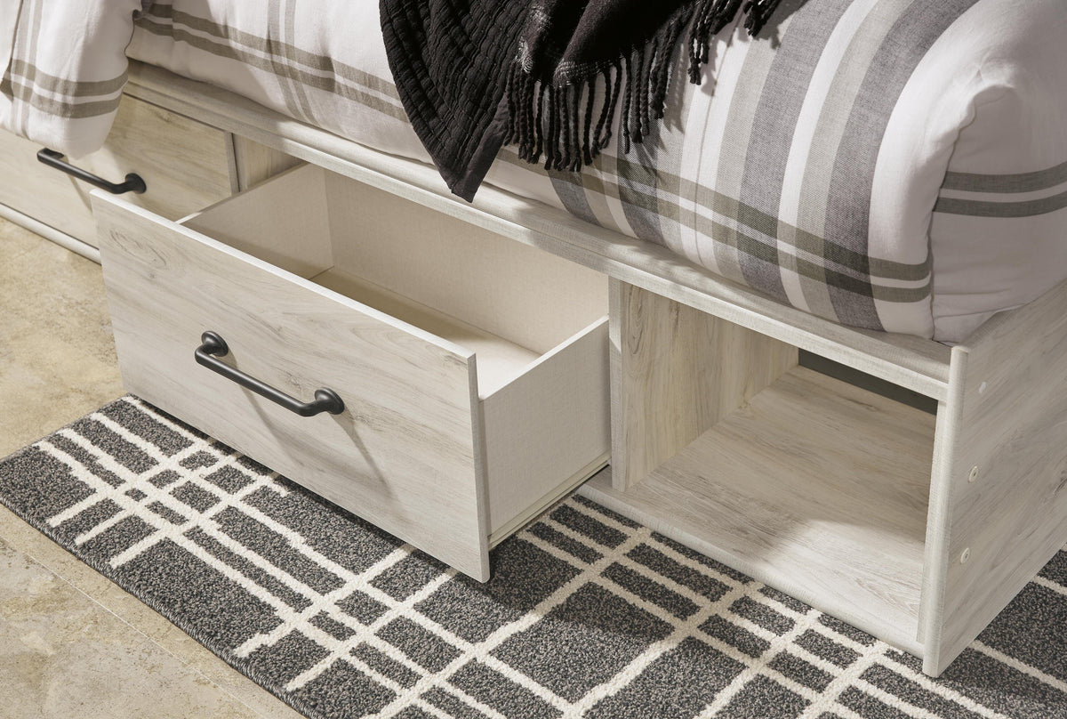 Cambeck King Panel Bed with Storage, Dresser, Mirror, Chest and 2 Nightstands