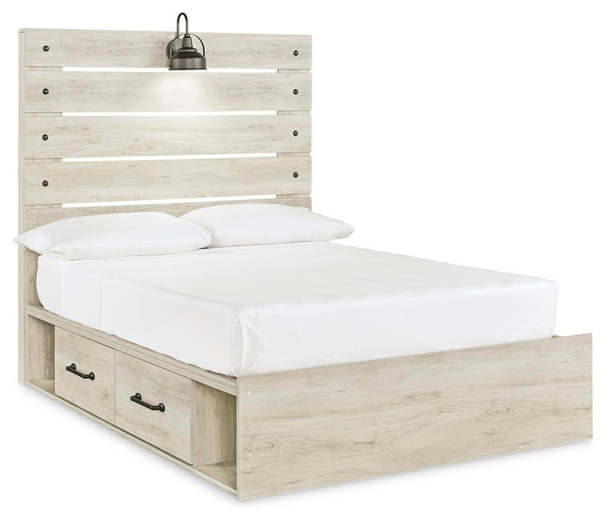 Cambeck Full Panel Storage Bed, Dresser, Mirror and Nightstand