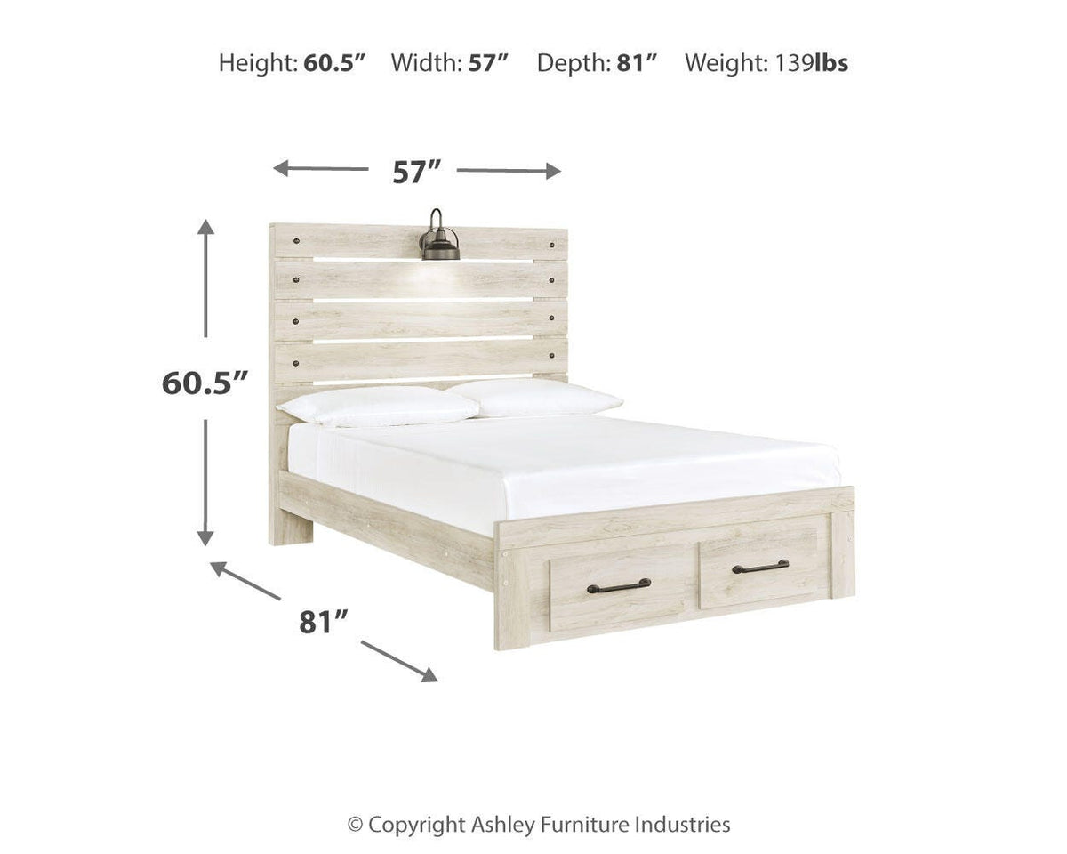 Cambeck Full Storage Bed, Dresser and Mirror