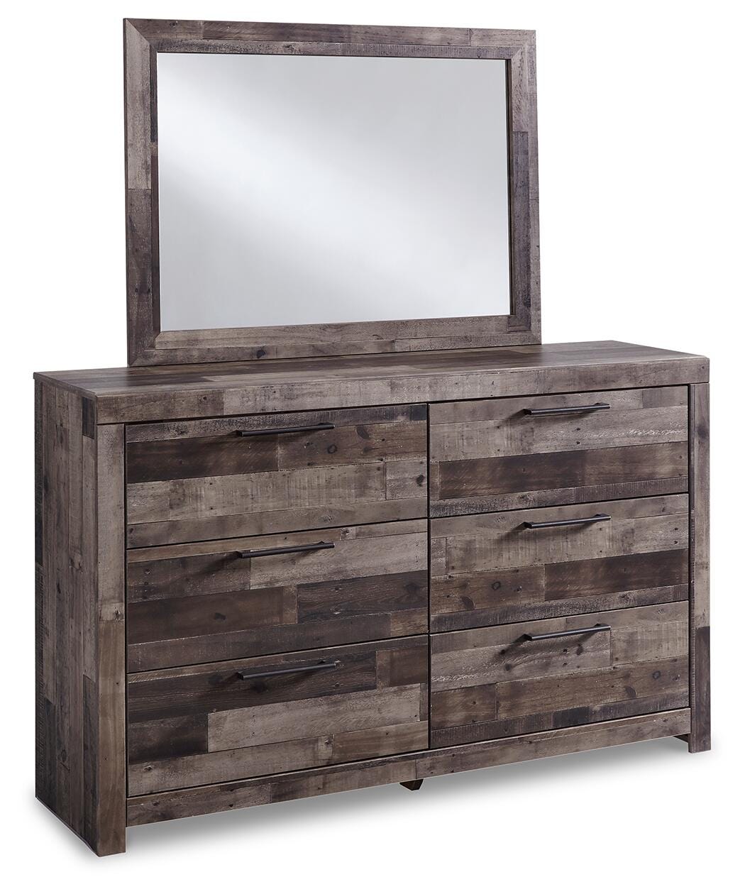 Derekson Queen Panel Headboard, Dresser, Mirror and Nightstand