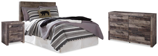 Derekson Full Panel Headboard, Dresser and Nightstand