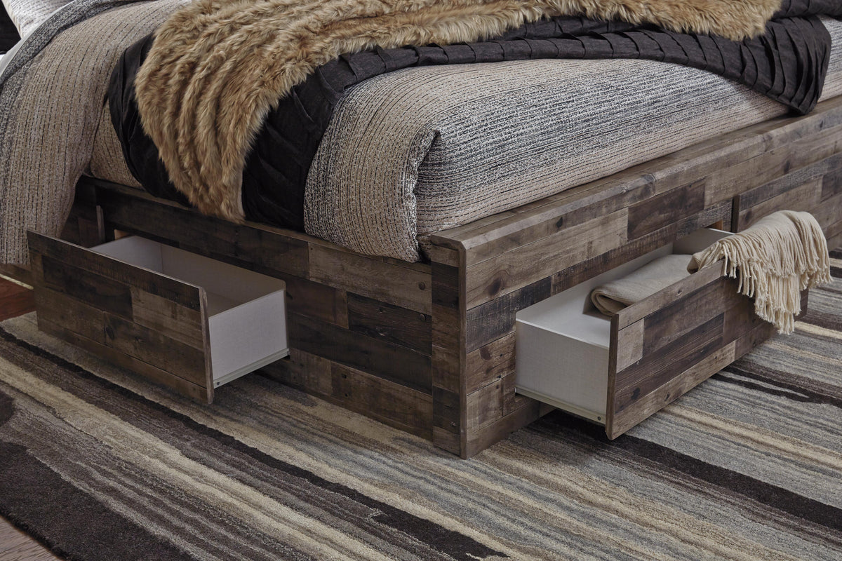 Derekson Queen Panel Storage Bed, Dresser and 2 Nightstand