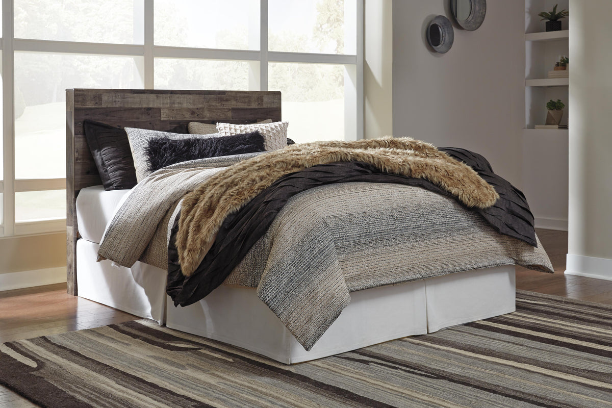 Derekson Queen Panel Headboard, Dresser, Mirror and Nightstand