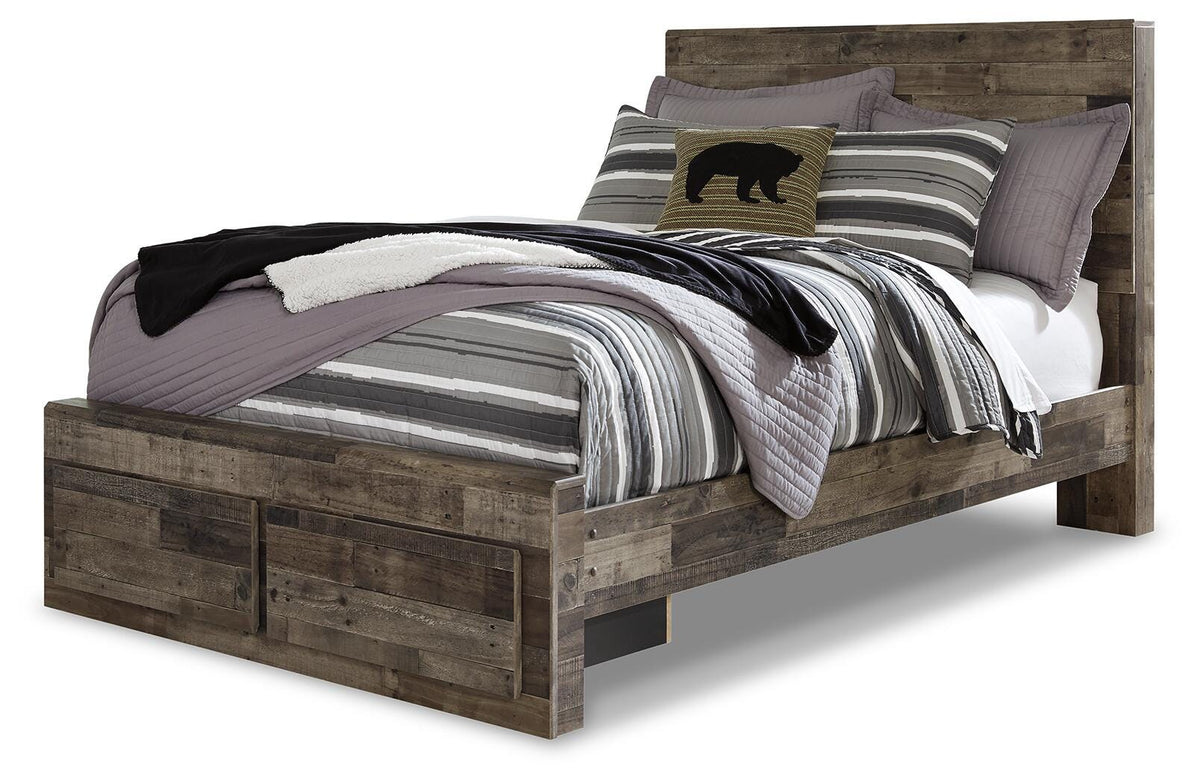 Derekson Full Storage Bed, Dresser and Nightstand