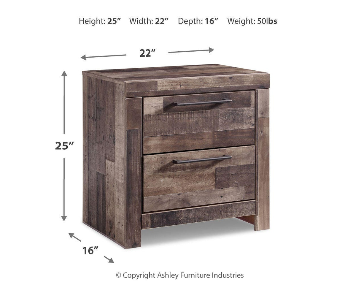 Derekson Full Panel Headboard, Chest and Nightstand