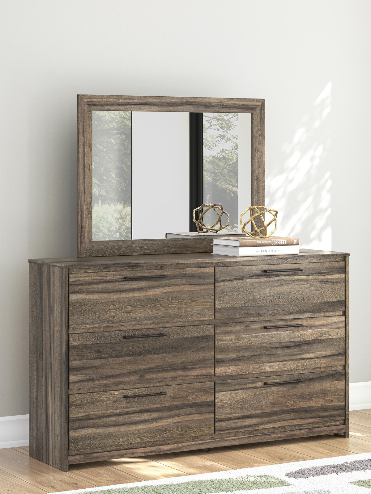 Elbrim Queen Panel Bed, Dresser and Mirror