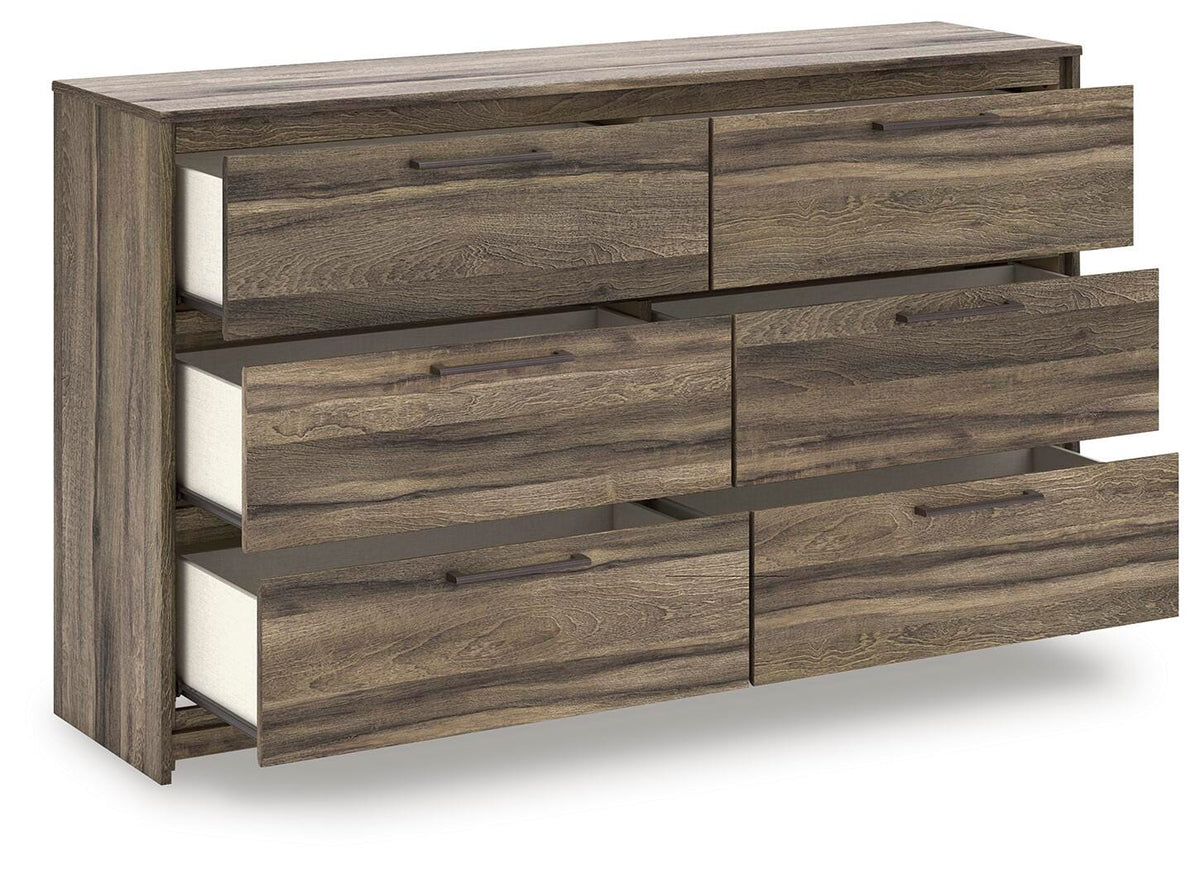 Elbrim Queen Panel Storage Bed, Dresser and Nightstand