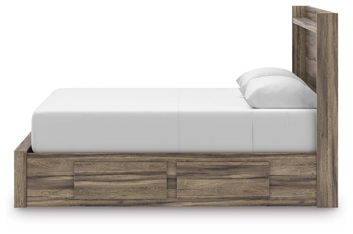 Elbrim Queen Panel Storage Bed, Dresser and Mirror