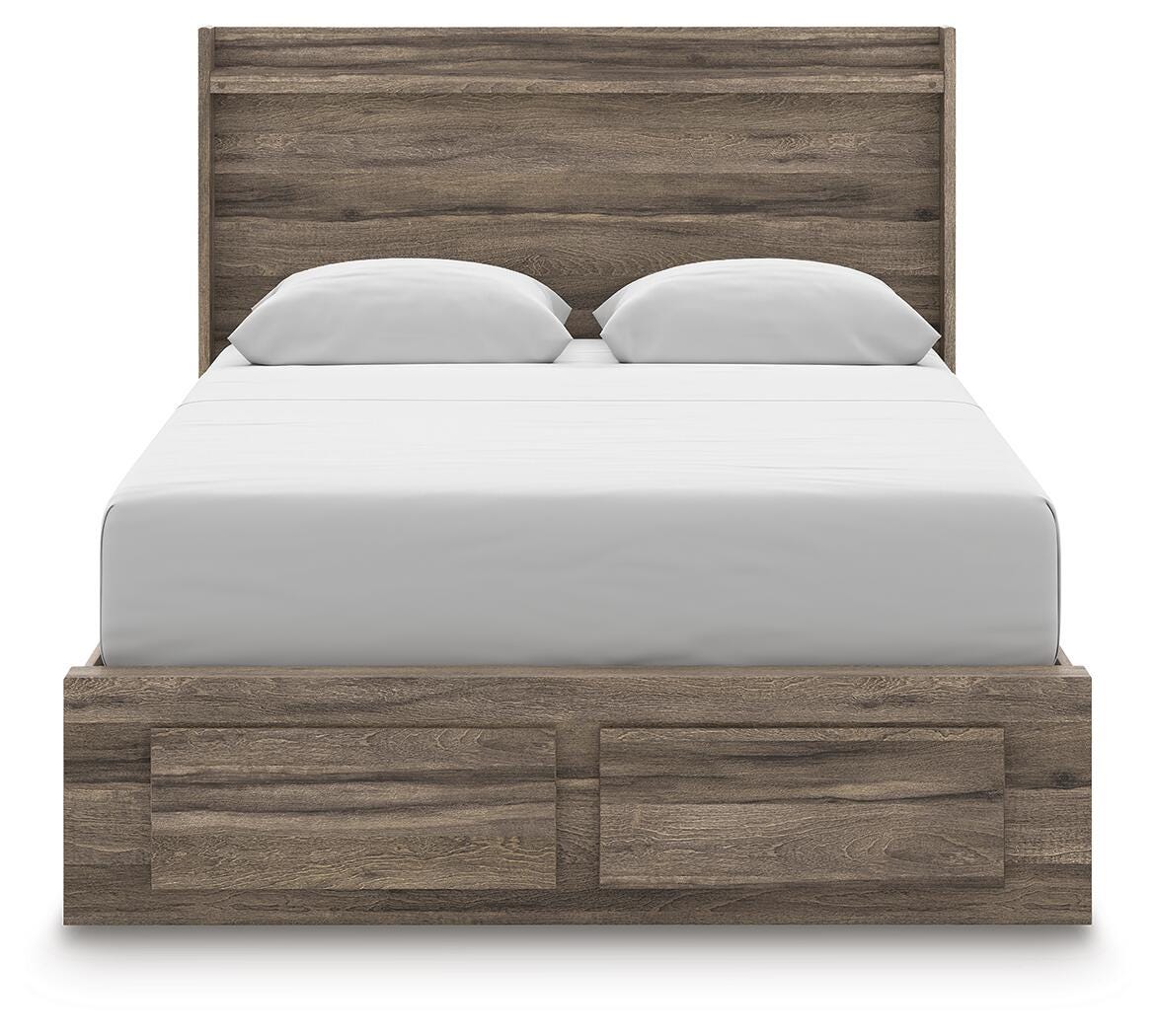 Elbrim Queen Panel Storage Bed, Dresser and Mirror