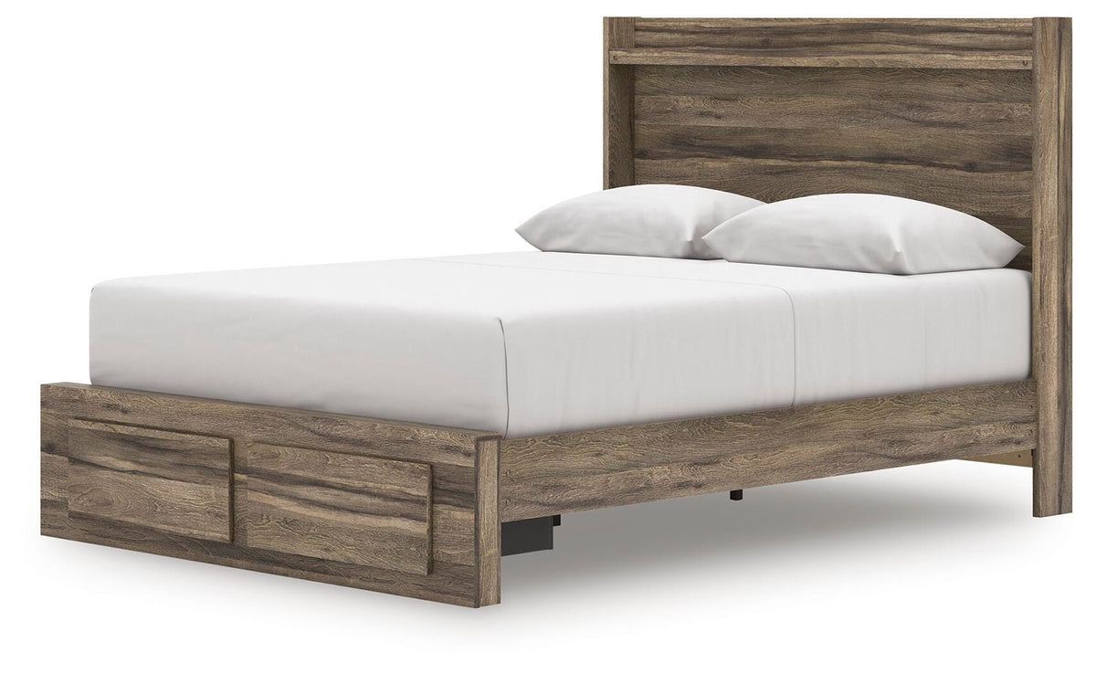 Elbrim Queen Panel Storage Bed, Dresser and Mirror