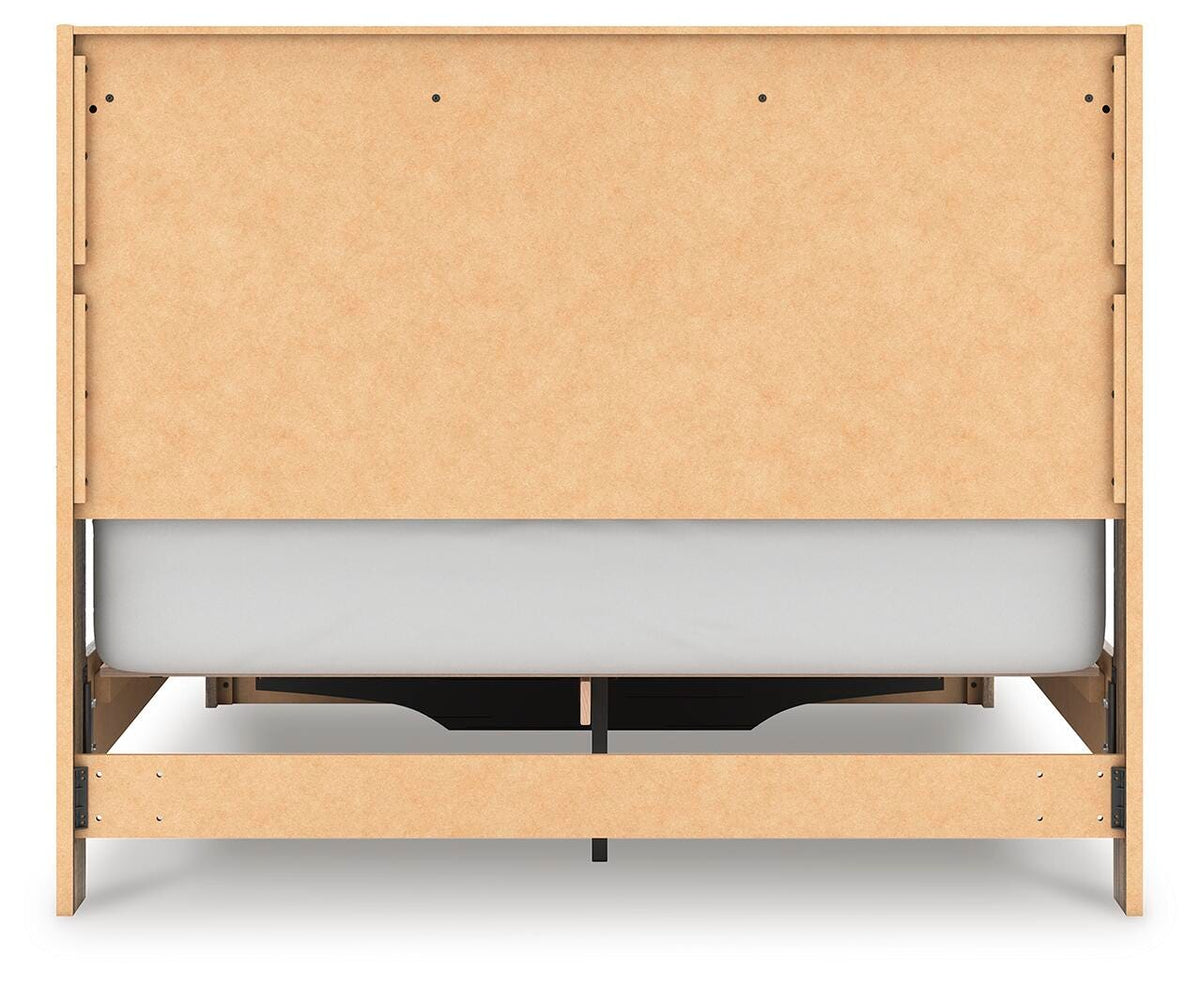 Elbrim Queen Panel Storage Bed, Dresser, Mirror and Nightstand