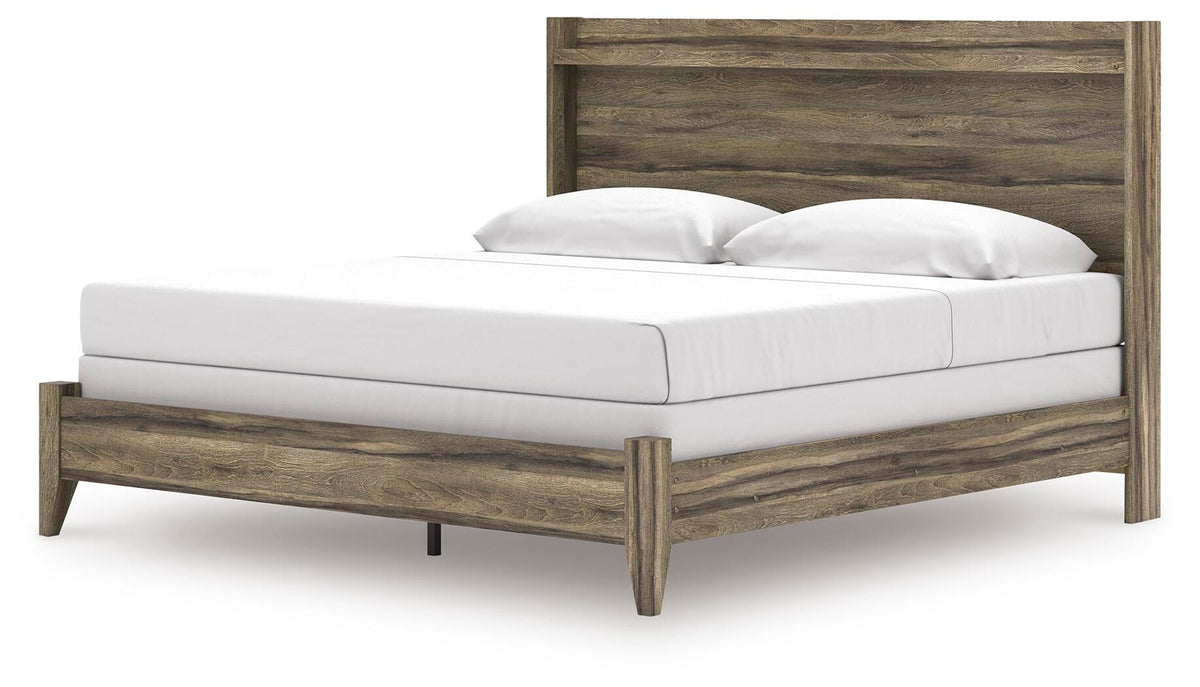 Elbrim King Panel Bed, Dresser, Mirror and 2 Nightstands