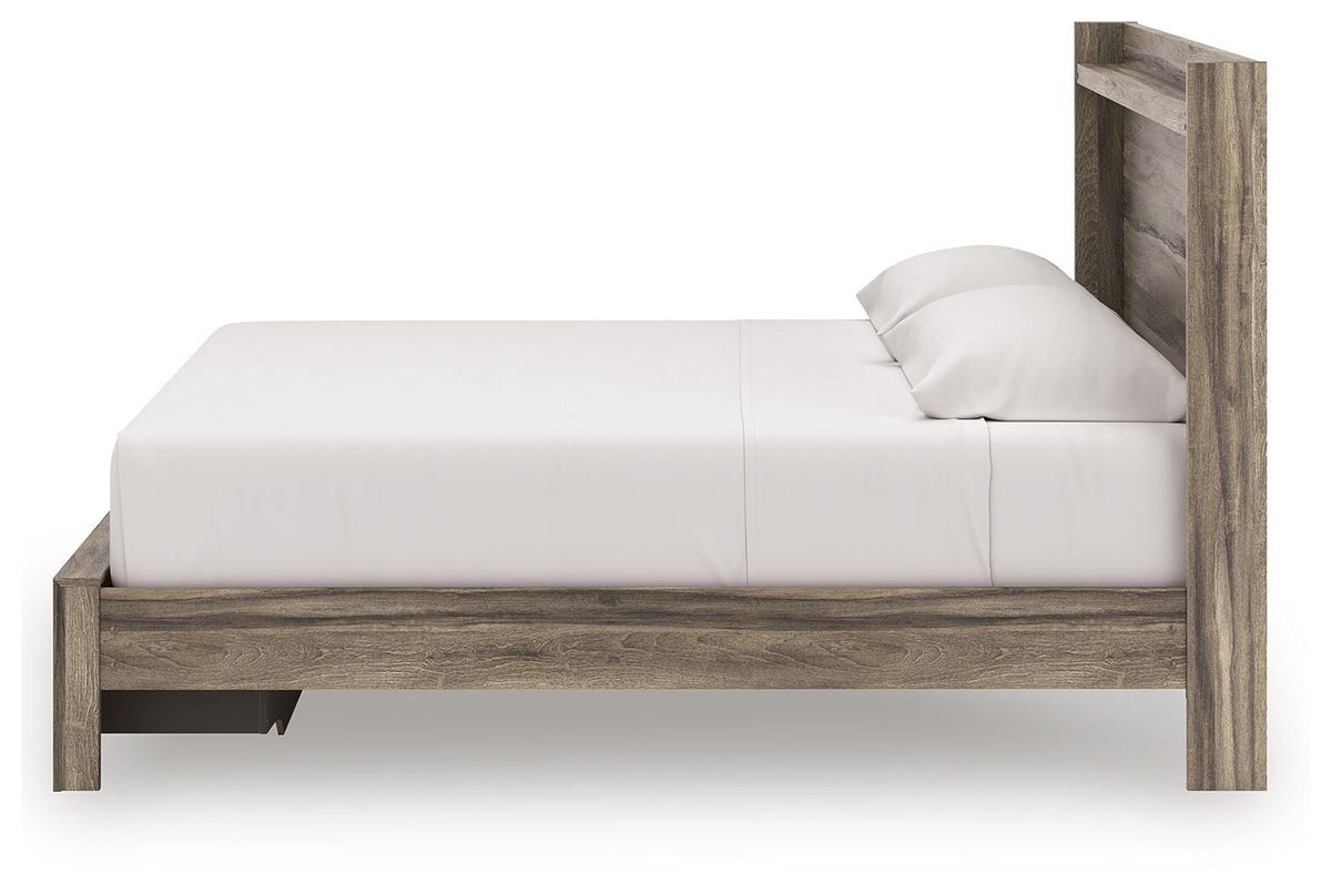 Elbrim King Panel Storage Bed, Chest and Nightstand