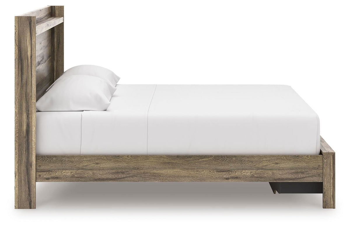 Elbrim King Panel Storage Bed, Chest and Nightstand