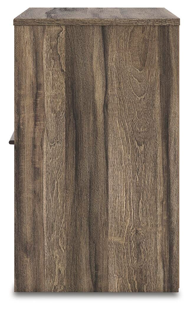 Elbrim King Panel Storage Bed, Chest and Nightstand