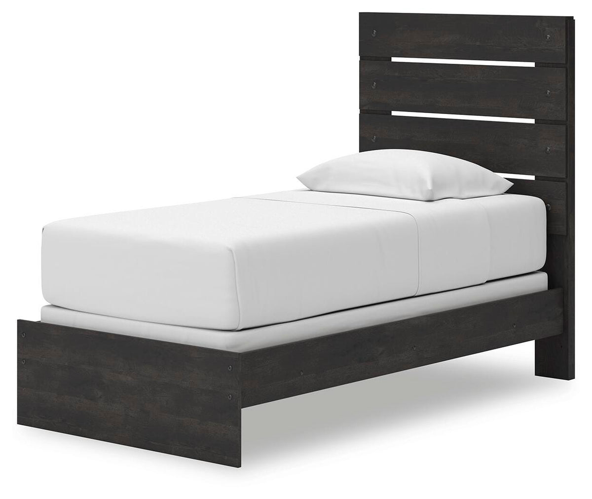 Hollivern Twin Panel Bed, Dresser and Mirror
