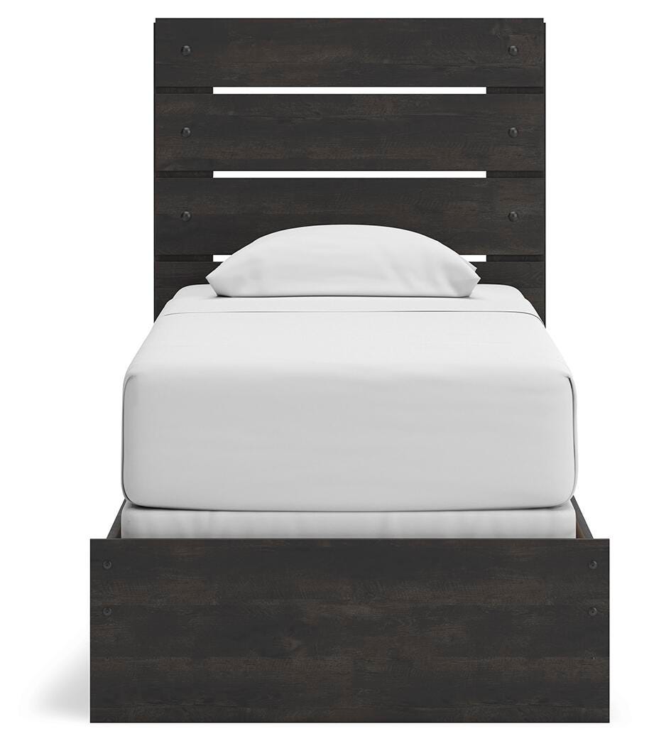 Hollivern Twin Panel Bed, Dresser and Mirror