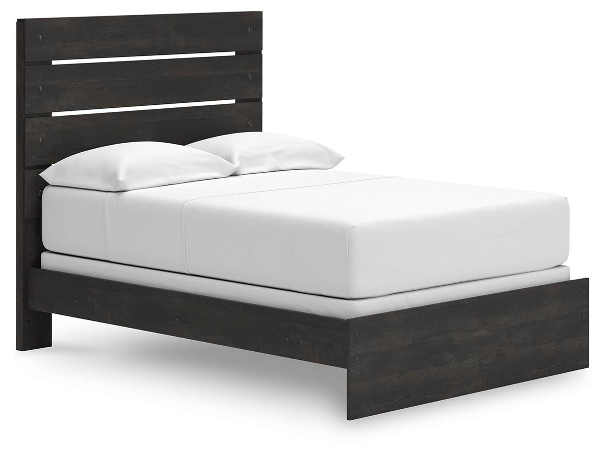 Hollivern Full Panel Bed, Dresser and Mirror