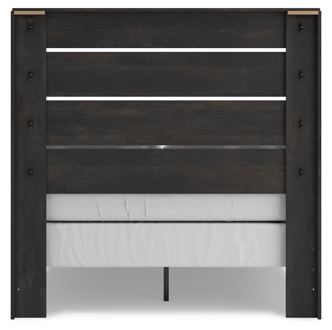 Hollivern Full Panel Bed, Dresser and Mirror