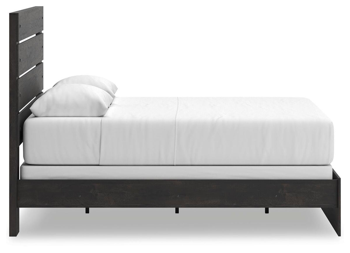 Hollivern Queen Panel Bed, Dresser, Mirror and Nightstand