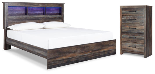 Drystan King Panel Bed and Chest