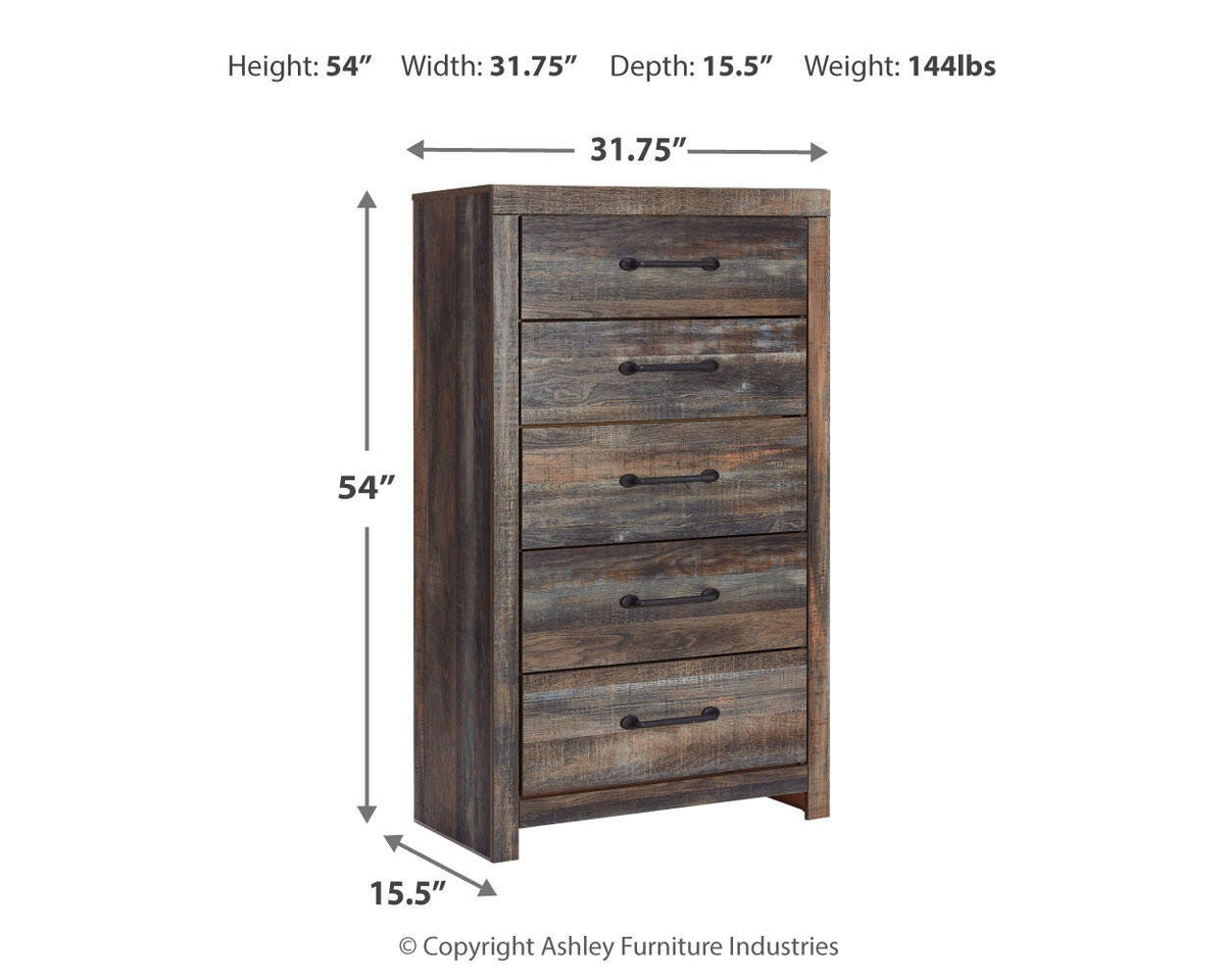 Drystan King Panel Bed and Chest