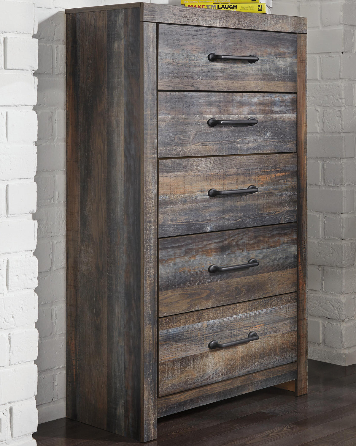 Drystan Full Bookcase Storage Bed, Chest and Nightstand