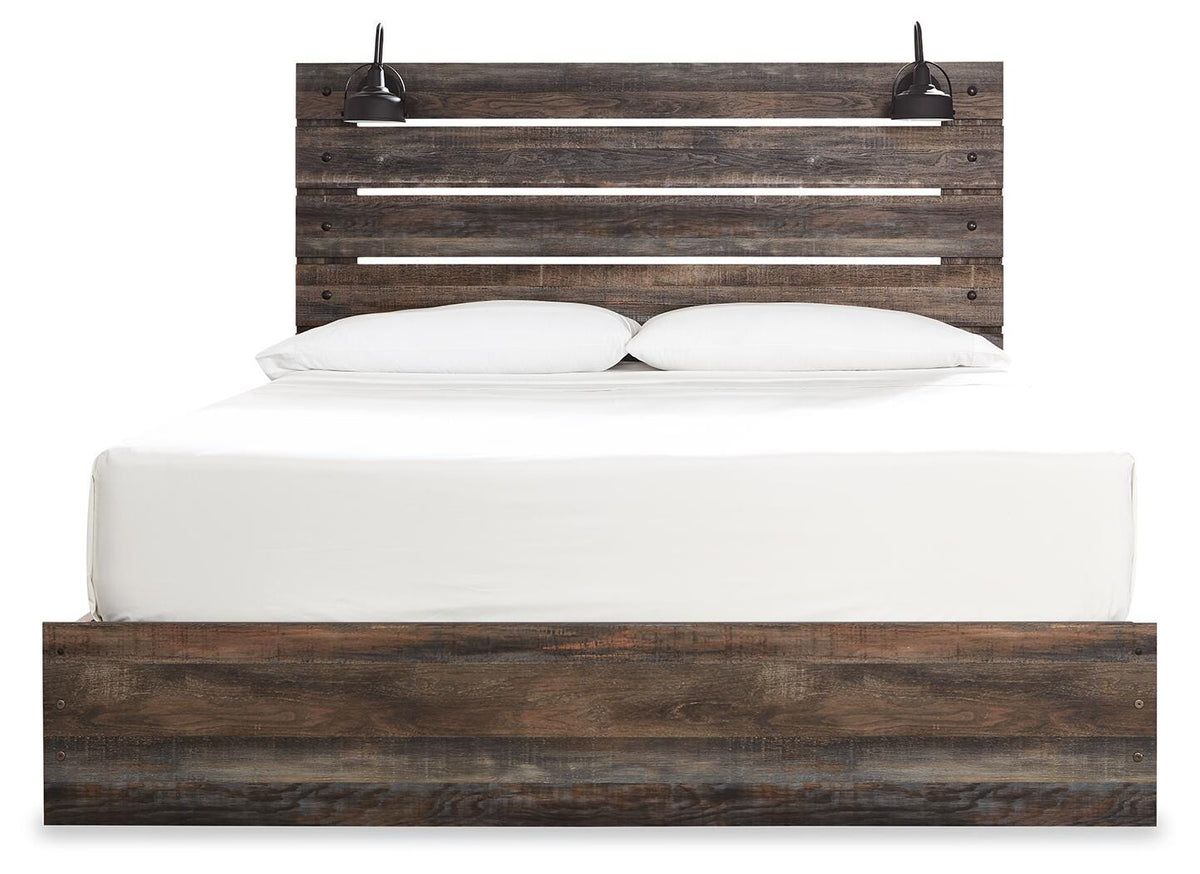 Drystan King Panel Bed with 4 Storage Drawers