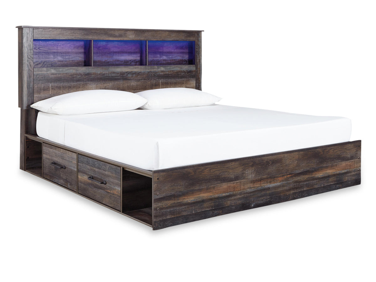 Drystan King Storage Bed, Dresser, Mirror and Chest