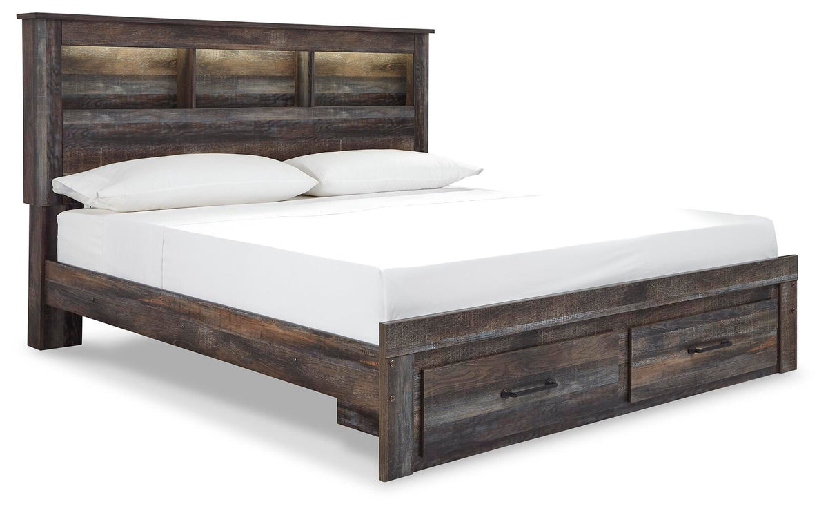 Drystan King Bookcase Storage Bed and Chest