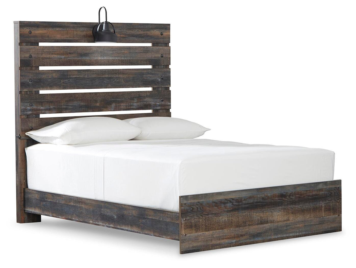 Drystan Full Panel Bed, Dresser and Mirror