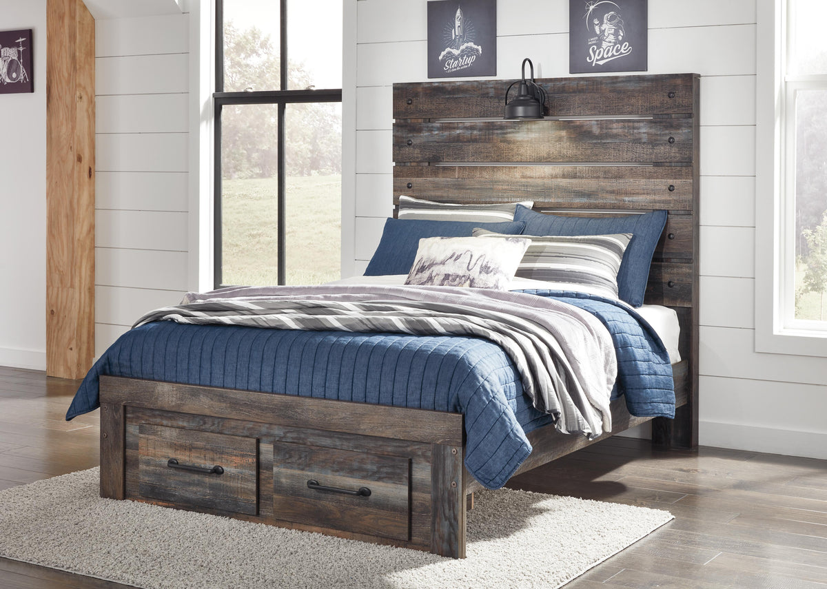 Drystan Full Storage Bed, Dresser and 2 Nightstands
