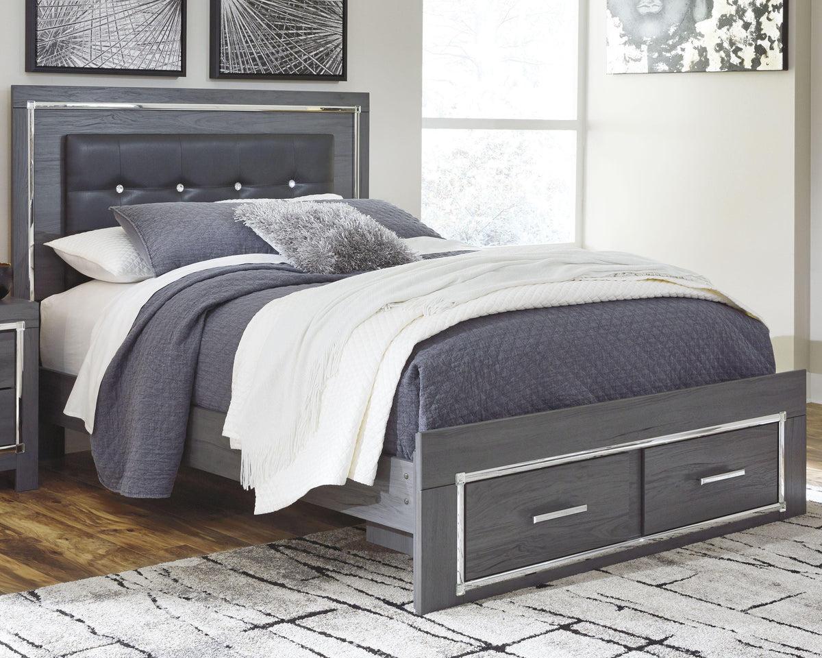Lodanna Queen Storage Bed and Nightstand