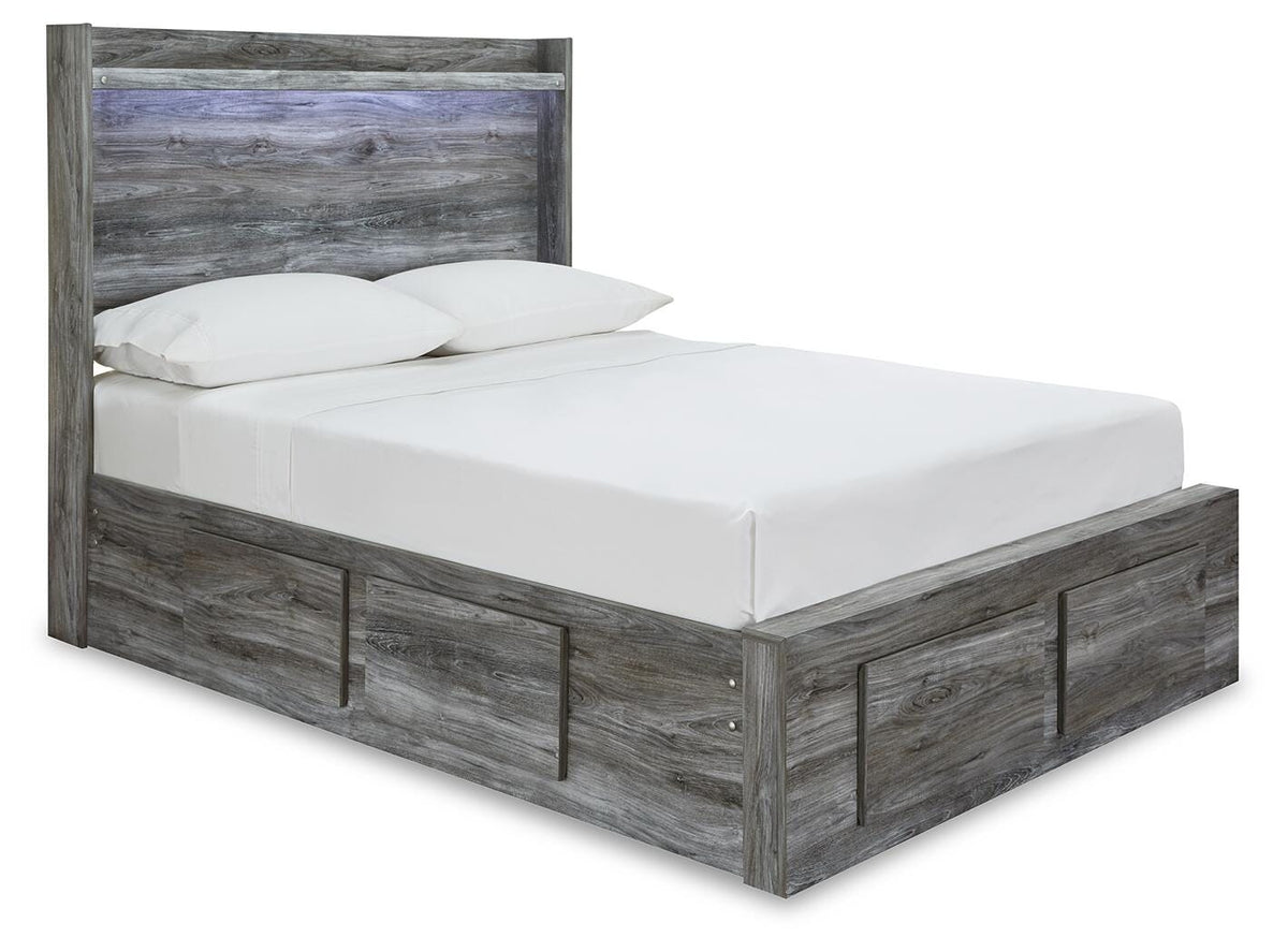 Baystorm Full Panel Storage Bed and Nightstand