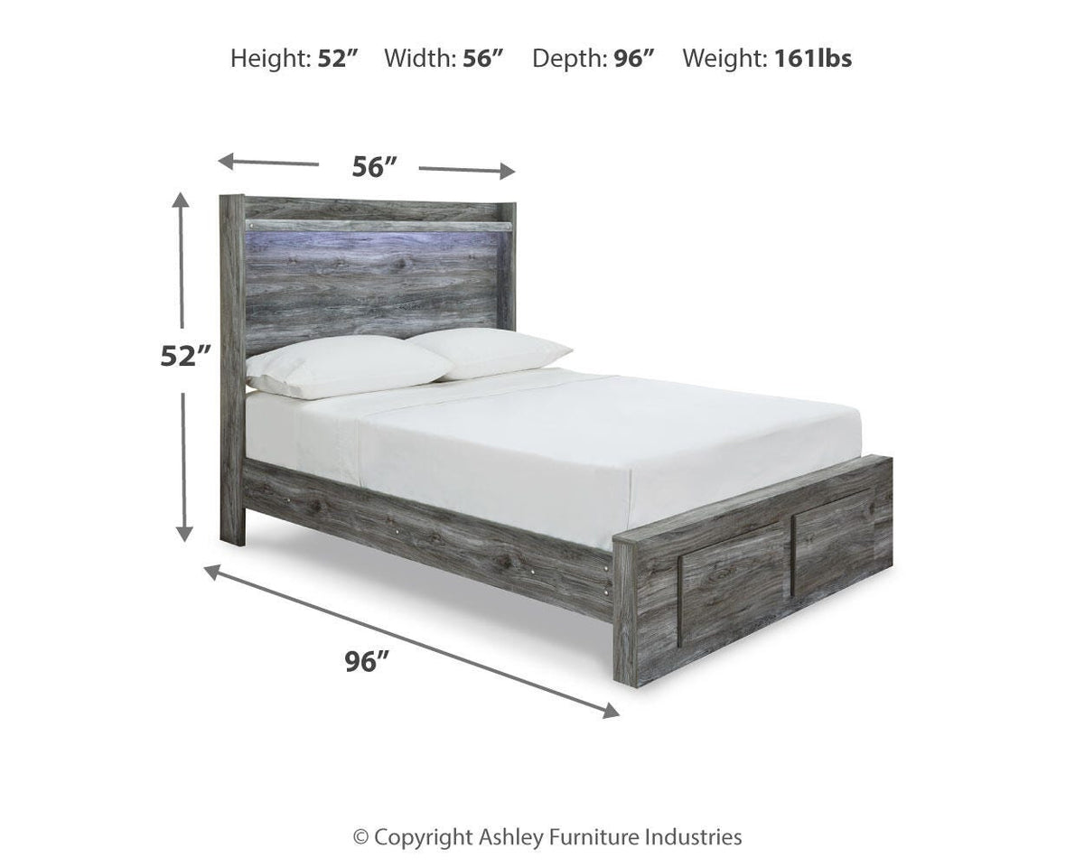 Baystorm Full Panel Storage Bed, Dresser and Nightstand