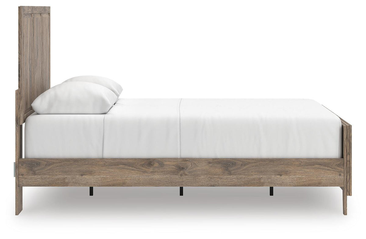 Rusticott Queen Panel Bed, Dresser and Mirror