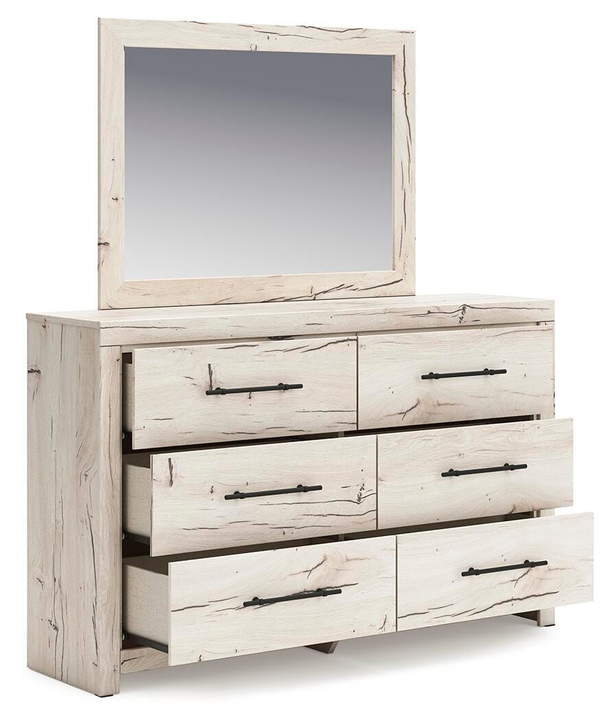 Lawroy Queen Storage Bed, 2 Dressers, Mirror and 2 Nightstands