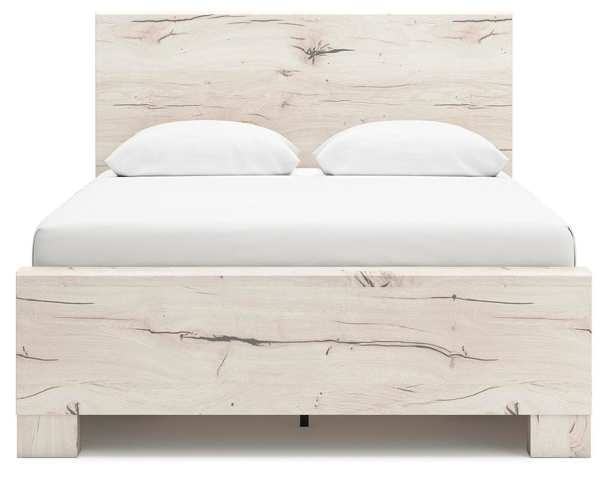 Lawroy Queen Panel Bed with Storage, Dresser and Mirror