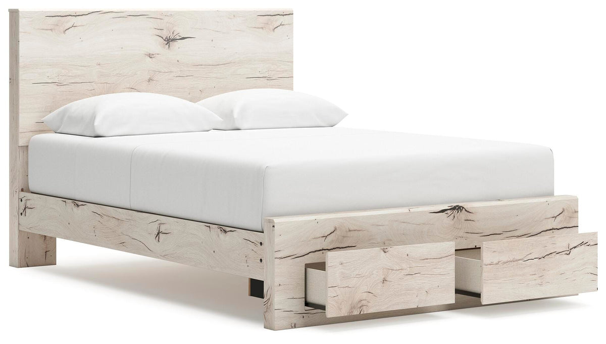 Lawroy Queen Storage Bed, 2 Dressers, Mirror and 2 Nightstands