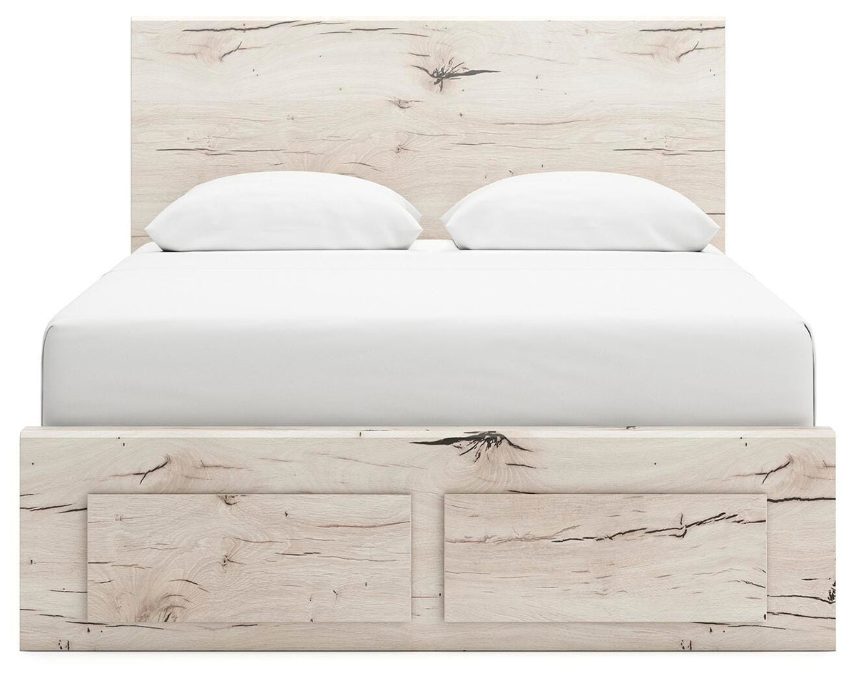 Lawroy Queen Storage Bed, Dresser, Mirror, Nightstand