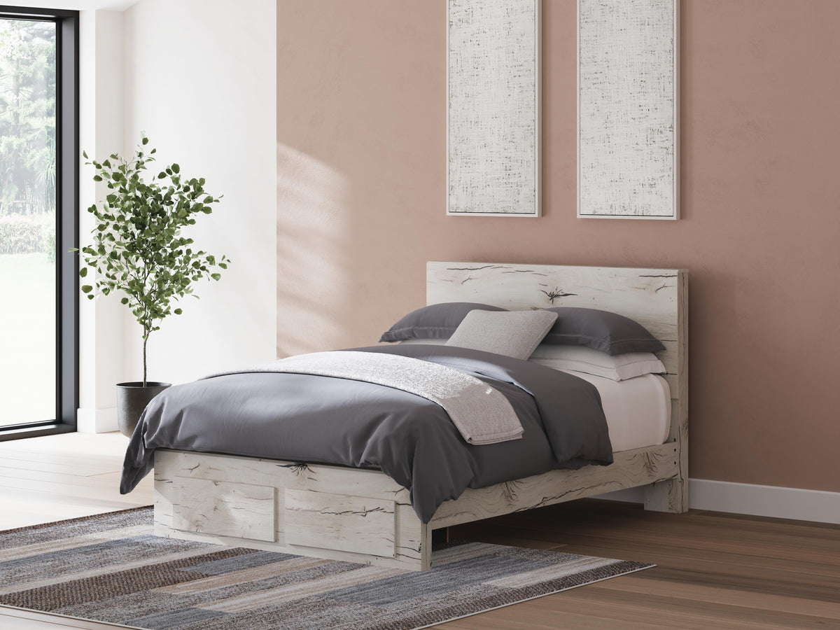 Lawroy Queen Storage Bed, Dresser, Mirror, Nightstand
