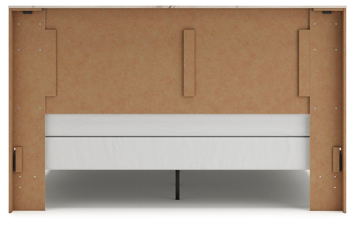 Lawroy King Panel Bed, Dresser, Mirror, Chest and Nightstand